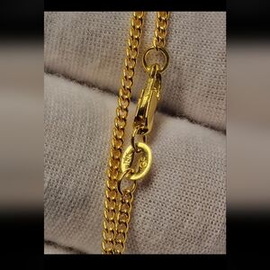 18k Gold Filled Cuban Link Chain Necklace - New - 2mm Thick - 22"